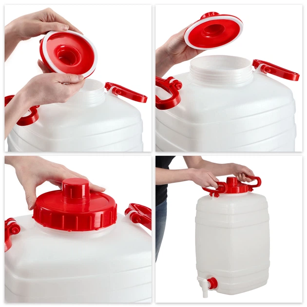 Plastikowa beczka z kranikiem Kadax Asele na wodę 25 L (K4224) (5903699432631) - obraz 7