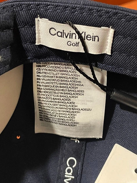 Кепка бейсболка унисекс Calvin Klein Golf Mens Cap Navy 10004 - изображение 9
