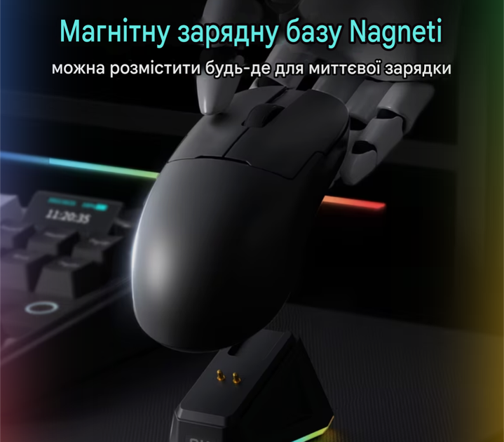 Бездротова мишка ajazz aj159pro white - изображение 4