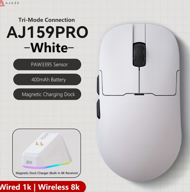 Бездротова мишка ajazz aj159pro white - изображение 8