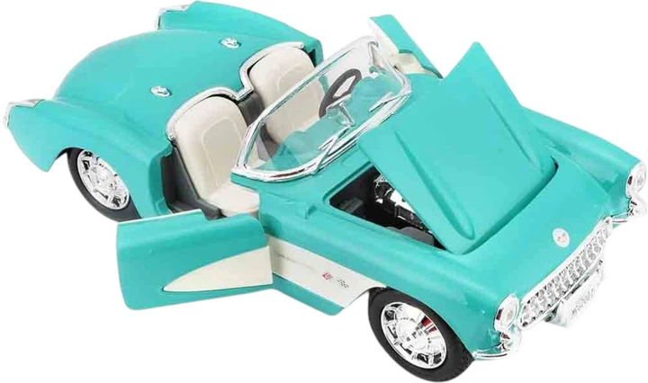Металева модель автомобіля Maisto Chevrolet Corvette 1957 1:24 Синій MST31275 (090159072225) - зображення 5