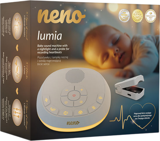 Дитячий нічник Neno Lumia з датчиком для запису серцебиття (5902479676241) - зображення 2