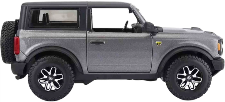 Металева модель автомобіля Maisto Ford Bronco Badlands 2021 1:24 Сірий MST31530GY (090159072522) - зображення 4