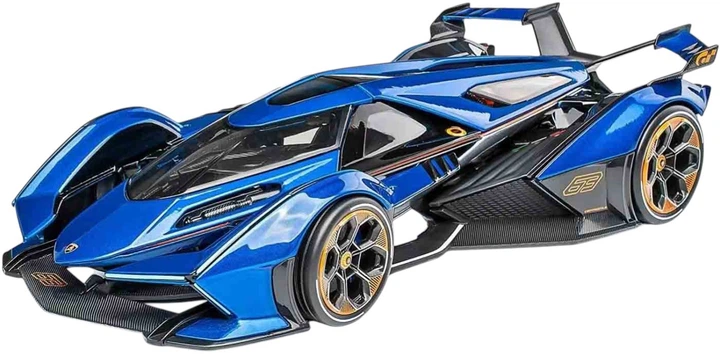 Metalowy model samochodu Maisto Lamborghini V12 Vision Gran Turismo 1:18 Niebieski MST36454BU (090159071334) - obraz 2