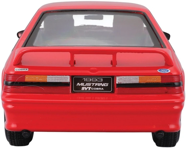 Металева модель автомобіля Maisto Ford Mustang SVT Cobra 1993 1:24 Червоний MST32906 (090159329060) - зображення 4