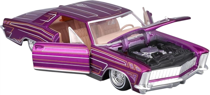 Metalowy model samochodu Maisto Buick Riviera Lowriders 1965 1:24 Fioletowy MST32551 (090159325512) - obraz 4