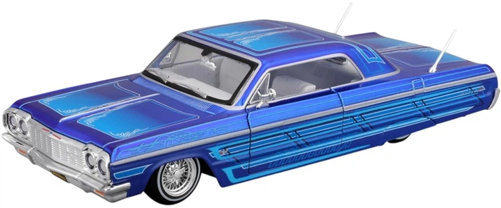 Металева модель автомобіля Chevrolet Impala SS Lowrider 1964 1:26 Синій MST32547 (090159325475) - зображення 8