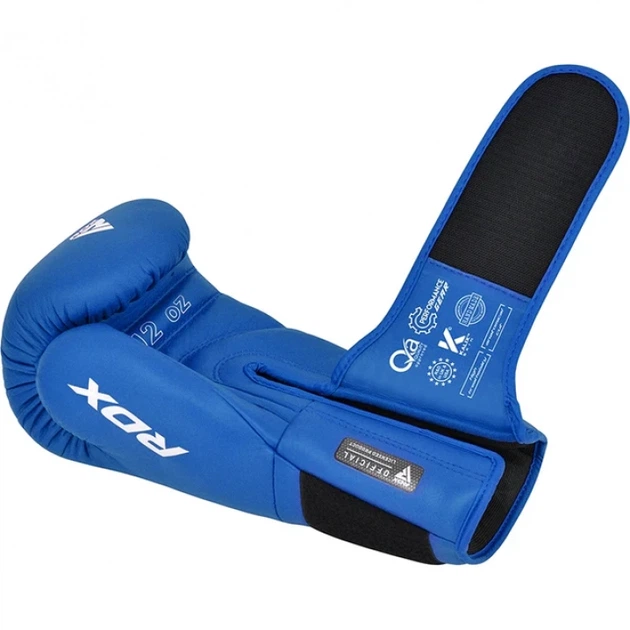 Боксерські Рукавички RDX Amateur Competition Boxing Gloves AS1 Cиній 12oz (BGR-AS1U-12oz) - Фото 2 Боксерські Рукавички RDX Amateur Competition Boxing Gloves AS1 Cиній 12oz (BGR-AS1U-12oz) - зображення 2