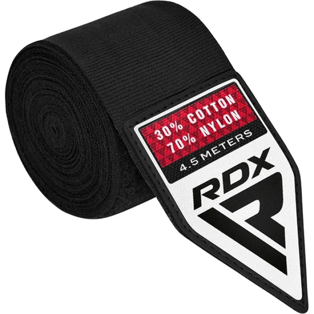 Бинти RDX WX Professional Boxing Hand Wraps Чорний MISC (HWX-RB+) - Фото 1 Бинти RDX WX Professional Boxing Hand Wraps Чорний MISC (HWX-RB+) - зображення 1