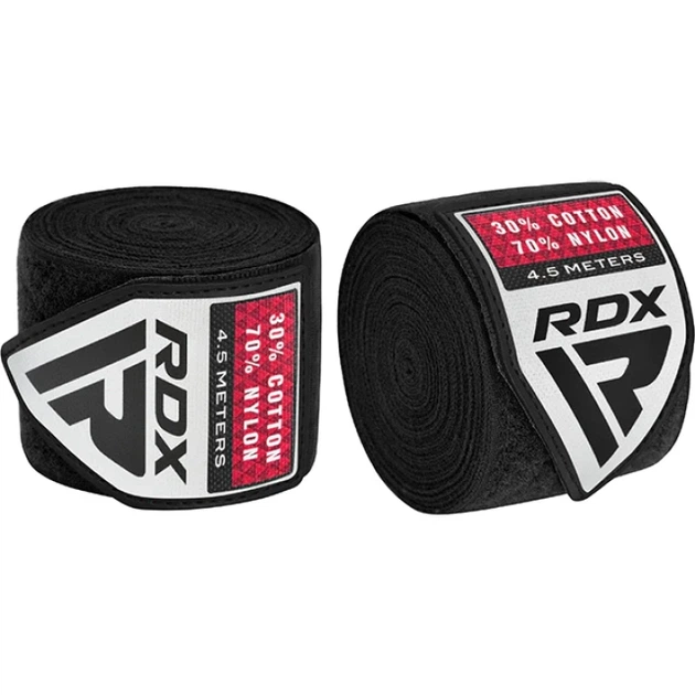 Бинти RDX WX Professional Boxing Hand Wraps Чорний MISC (HWX-RB+) - Фото 2 Бинти RDX WX Professional Boxing Hand Wraps Чорний MISC (HWX-RB+) - зображення 2