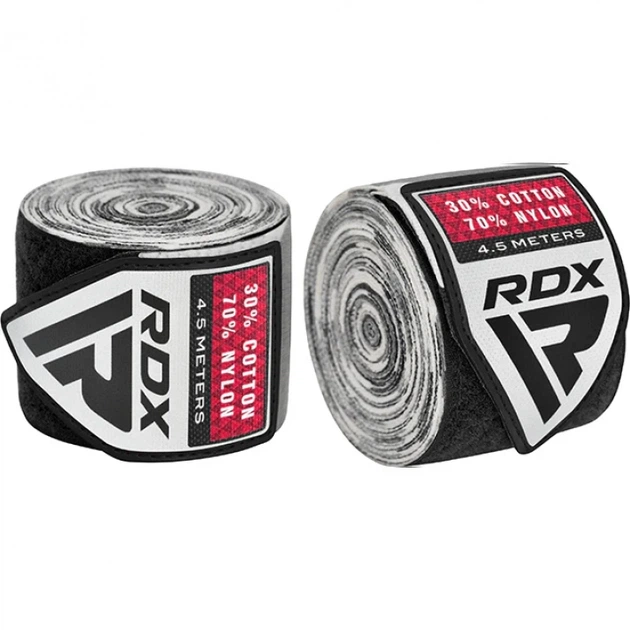 Бинти RDX WX Professional Boxing Hand Wraps Камуфляжний-Сірий MISC (HWX-RC+) - изображение 4
