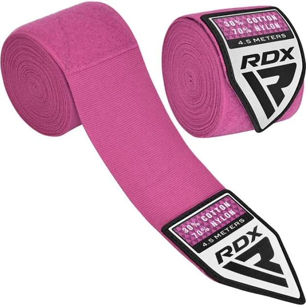 Бинти RDX WX Professional Boxing Hand Wraps Рожевий MISC (HWX-RP+) - изображение 2