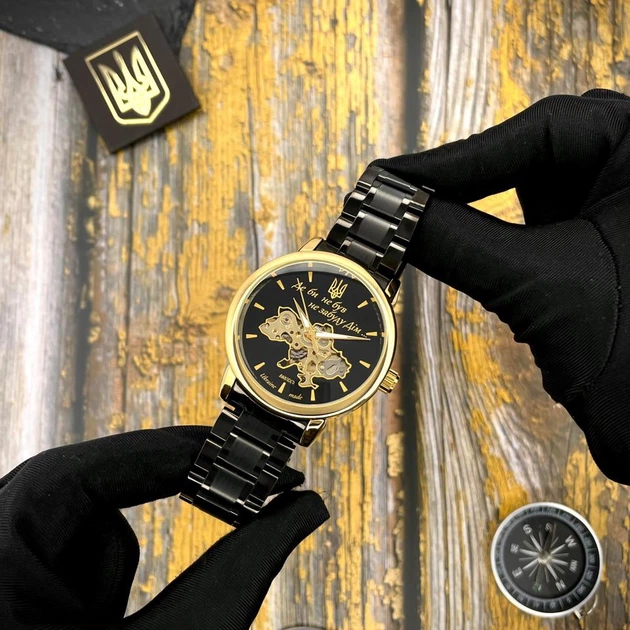 Годинник наручний Awarder 022 Black-Gold Automatics Metall Не Забуду Дім - Фото 3 Годинник наручний Awarder 022 Black-Gold Automatics Metall Не Забуду Дім - изображение 3