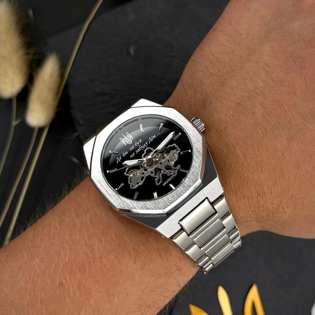 Годинник наручний Awarder 026-3D Де би не був Silver-Black - Фото 5 Годинник наручний Awarder 026-3D Де би не був Silver-Black - изображение 5