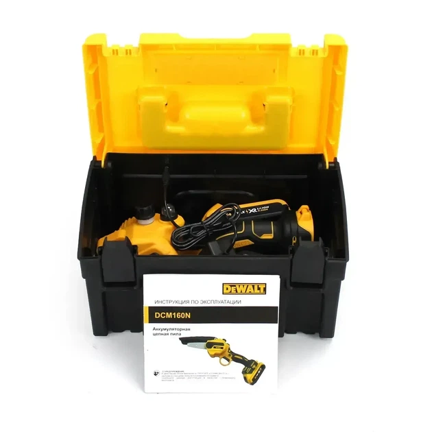 Аккумуляторная цепная пила для обрезки веток DeWalt (ДеУолт) DCM160N в пластиковом кейсе - изображение 5