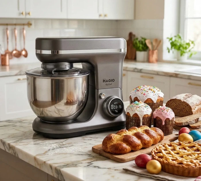 Миксер планетарный Magio IQ Chef Titanium MG-233 5.5 л 3600 Вт