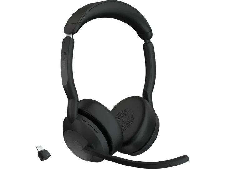 Навушники з мікрофоном Jabra Evolve2 55 Link380c MS Stereo (25599-999-899) - Фото 4 Навушники з мікрофоном Jabra Evolve2 55 Link380c MS Stereo (25599-999-899) - изображение 4
