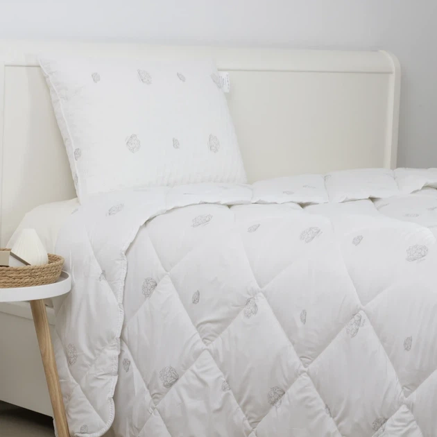 Ковдра бавовняна ТЕП DREAM COTTON 140×210 см півтораспальна зимова антиалергенна бавовняне волокно 350 г/м² мікрофібра - зображення 4