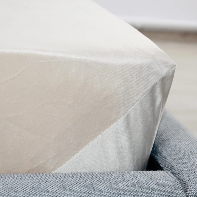 Простирадло на резинці 180×200 ТЕП VELOUR бежеве, велюр 200 г/м² - Фото 5 Простирадло на резинці 180×200 ТЕП VELOUR бежеве, велюр 200 г/м² - зображення 5