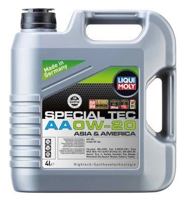 Моторна олива LIQUI MOLY SPECIAL TEC АА 0W-20 4л (LIM8066) - Фото 2 Моторна олива LIQUI MOLY SPECIAL TEC АА 0W-20 4л (LIM8066) - изображение 2