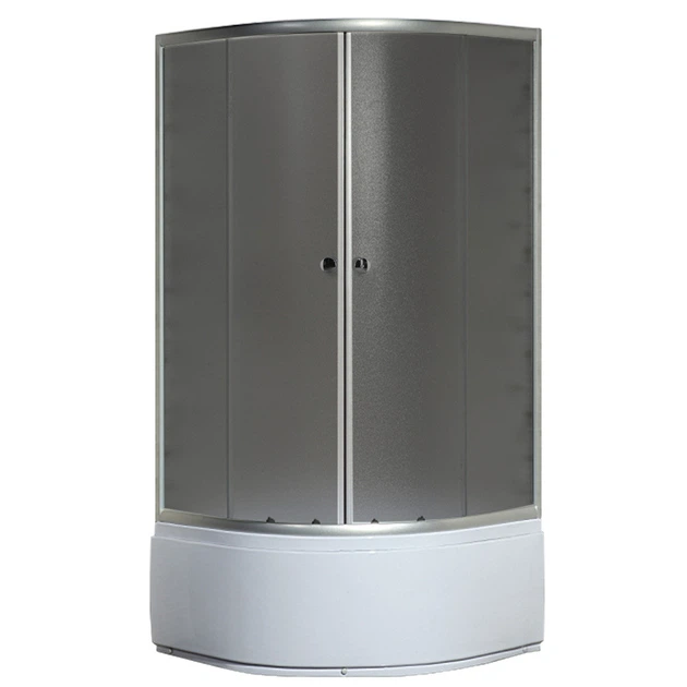 Душевая кабина Mixxus PLAIN SCT01 с высоким поддоном 90x90 см, серое стекло (MI6895) - изображение 4