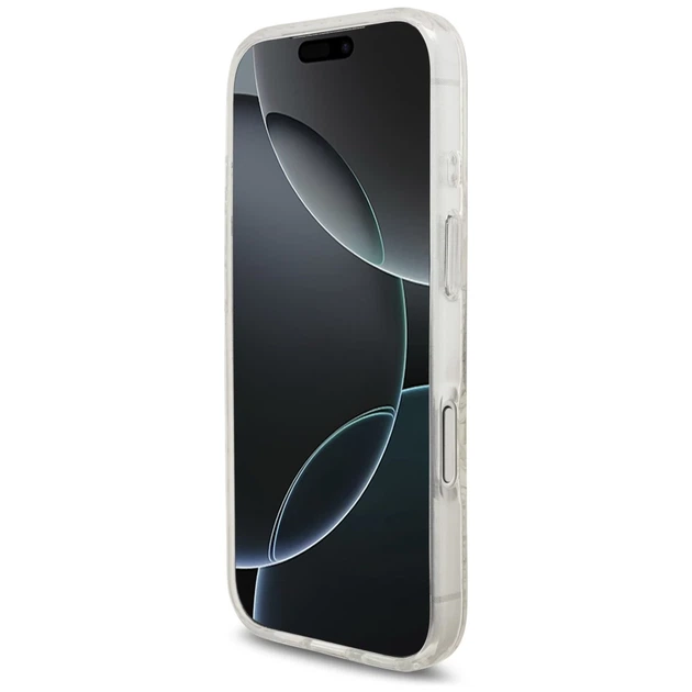 Чохол Guess IML Flowers Electro Pearl Strap для iPhone 17 Pro White with MagSafe (GUHMP17LHCPOFPH) - зображення 5