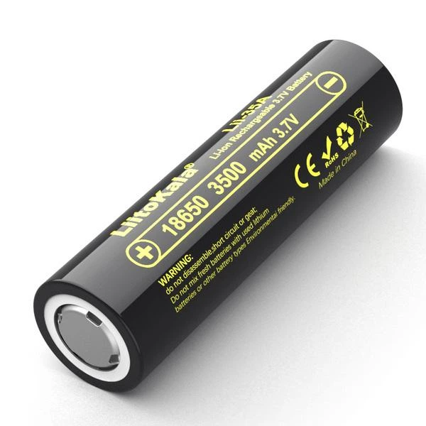 Аккумулятор 18650 LiitoKala Lii-35A 3500 mAh 10A для техники и электроники - Фото 1 Аккумулятор 18650 LiitoKala Lii-35A 3500 mAh 10A для техники и электроники - изображение 1