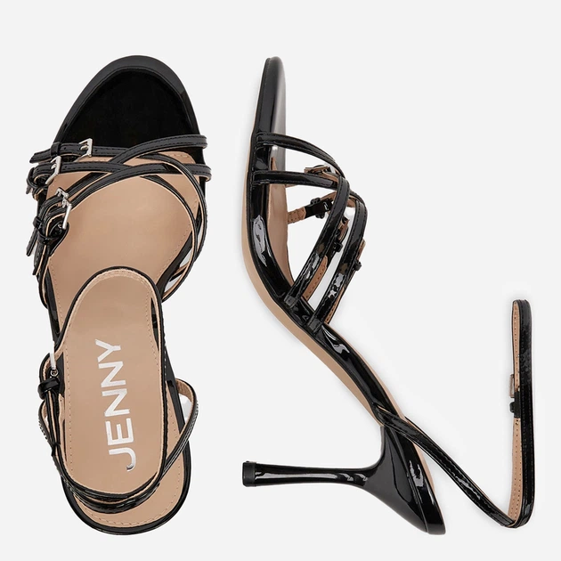 Женские босоножки JENNY LS6025-08 5903698103068 40 27.3 см Черные (5903698104690) - изображение 5