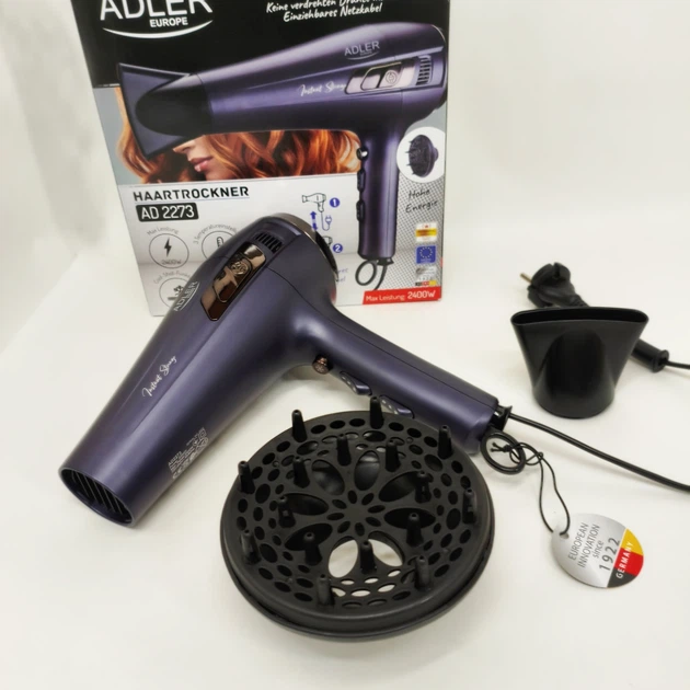 Фен с втягивающим шнуром Adler AD 2273 2400Вт - изображение 7