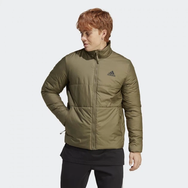 Чоловічі куртки BSC 3-Stripes Insulated Jacket зелений S