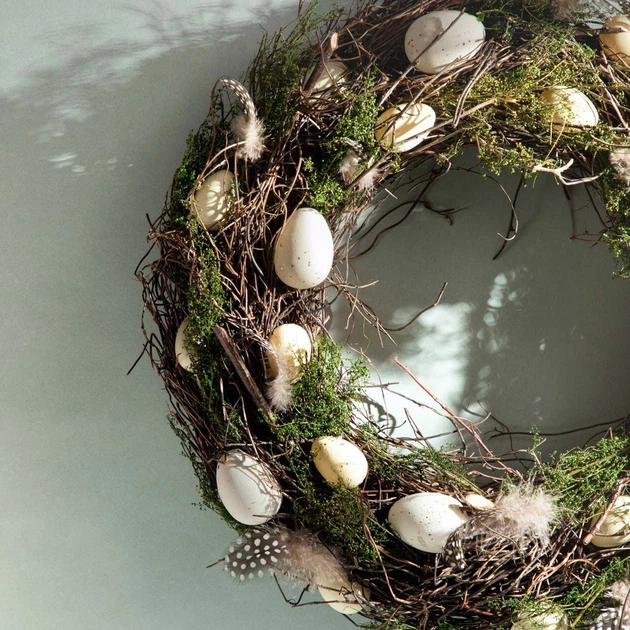 Вінок великодній Homla Edgar на двері 44 см (5904183845821) - зображення 4