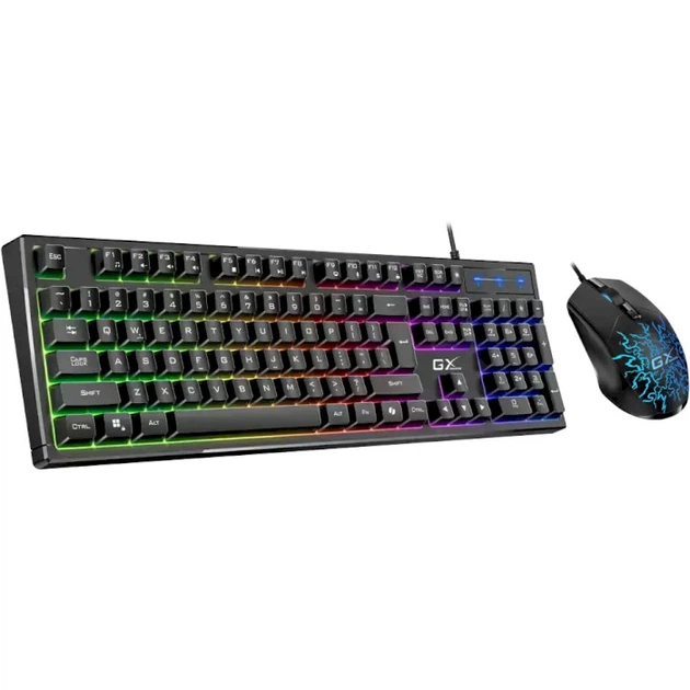 Комплект ігровий клавіатура та миша Genius Scorpion KM-GX3 104 клавіш 2400 dpi USB-A Black (31330011406) - зображення 2