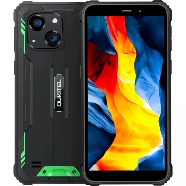 Смартфон Oukitel G2 6" HD+ 4GB/64GB Unisoc T606 6300mAh 13+5Мп IP69K NFC Green (G2_GR) - зображення 2