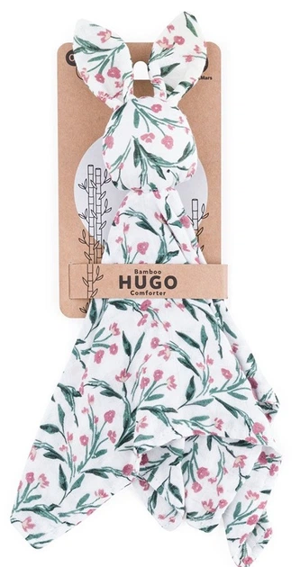 Zabawka -przytulanka Petite&Mars Hugo Bambusowa Muślinowa Pink Meadow (8596202016892) - obraz 1