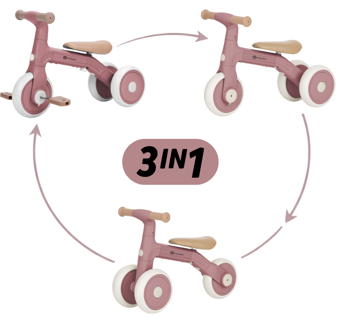 Біговел Petite&Mars Bingo 3 в 1 Рожевий (614820) (8596202017790) - зображення 4