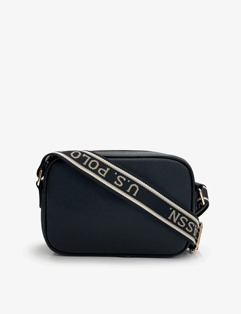 Сумка кросс-боди U.S. Polo Assn Classic Zip Crossbody Bag Black (27A321-AA00A) Оригинал из США - изображение 4