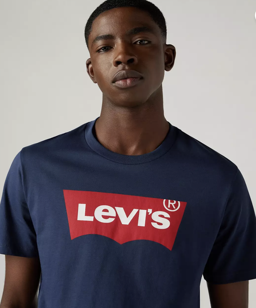 Футболка мужская Levi's Logo T-Shirt, синяя, размер L - изображение 5