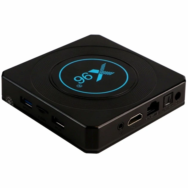 ТБ приставка X96x4 S905X4 2GB 16GB 8K Чорний для мультимедіа з HDMI USB AV Wi-Fi Bluetooth - зображення 2