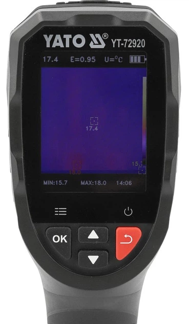 Камера тепловізійна Yato YT-72920 96 x 96 (240 x 240 IRS) 18 Гц (5906083126505) - зображення 8