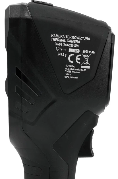 Камера тепловізійна Yato YT-72920 96 x 96 (240 x 240 IRS) 18 Гц (5906083126505) - зображення 10