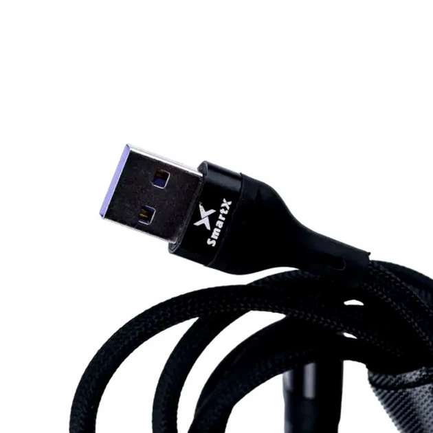 Кабель для заряджання 3 в 1 microUSB Type-C Lightning підтримка швидкого заряджання чорний - Фото 3 Кабель для заряджання 3 в 1 microUSB Type-C Lightning підтримка швидкого заряджання чорний - зображення 3
