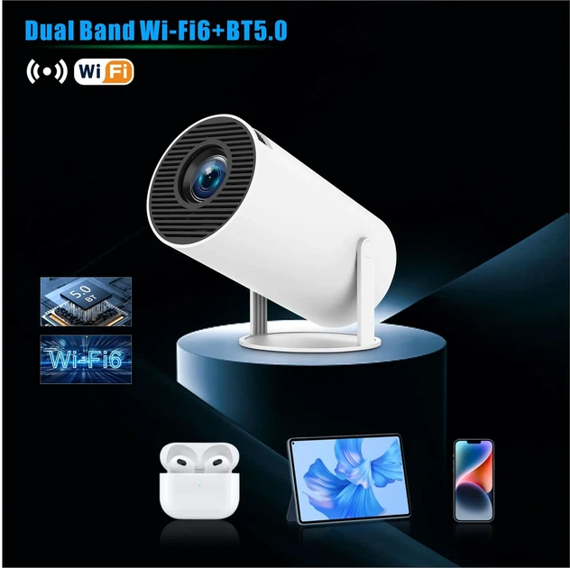 Проектор FIRE 502 HD 170 ANSI 3 Вт 43-120 дюймів для домашнього кінотеатру білий - Фото 7 Проектор FIRE 502 HD 170 ANSI 3 Вт 43-120 дюймів для домашнього кінотеатру білий - зображення 7