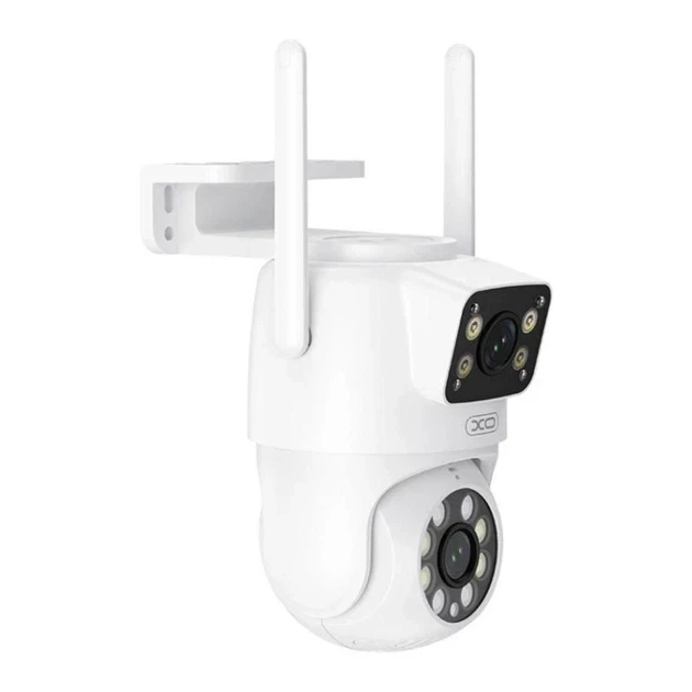 Смарт камера уличная 4MP 195мм белая с Wi-Fi Bluetooth двухсторонней связью и слотом для карты памяти XO CR06 - Фото 5 Смарт камера уличная 4MP 195мм белая с Wi-Fi Bluetooth двухсторонней связью и слотом для карты памяти XO CR06 - изображение 5