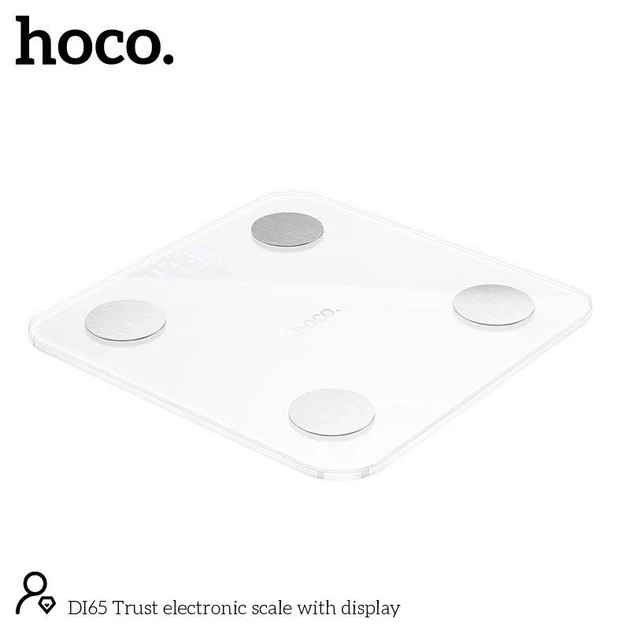 Напольные смарт-весы Hoco DI65 белый ABS пластик закаленное стекло Bluetooth анализ состава тела - изображение 6