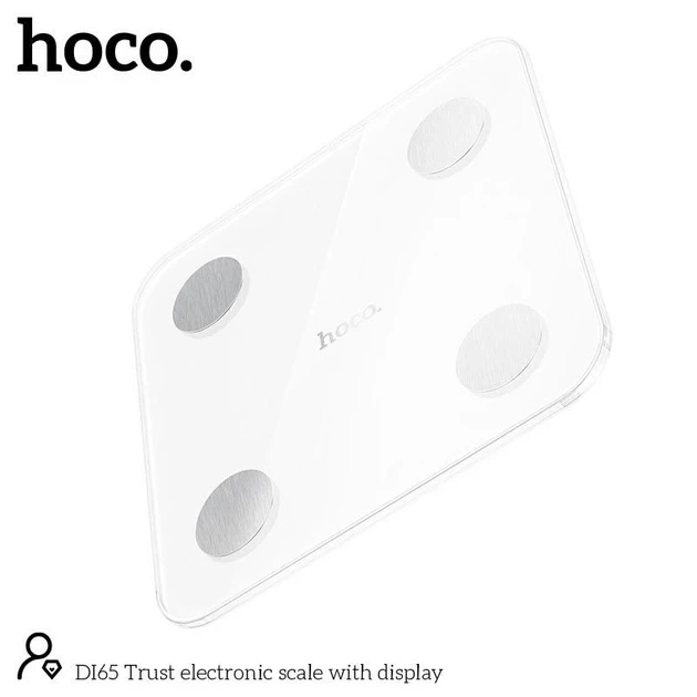 Напольные смарт-весы Hoco DI65 белый ABS пластик закаленное стекло Bluetooth анализ состава тела - изображение 7