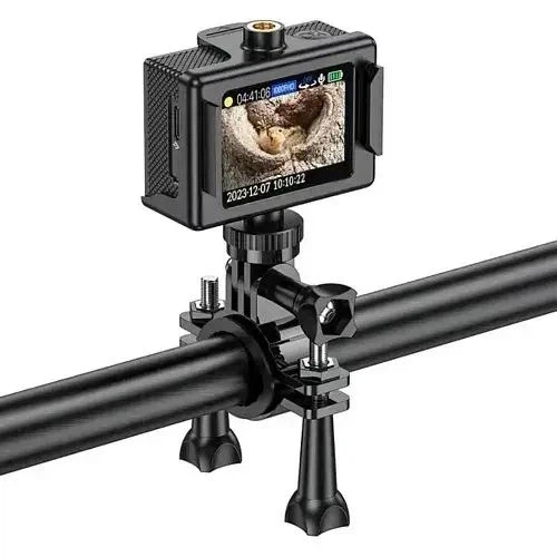 Экшн-камера Hoco DV100 1440P 30FPS 900mAh Black водонепроницаемая с креплениями и чехлом - изображение 6