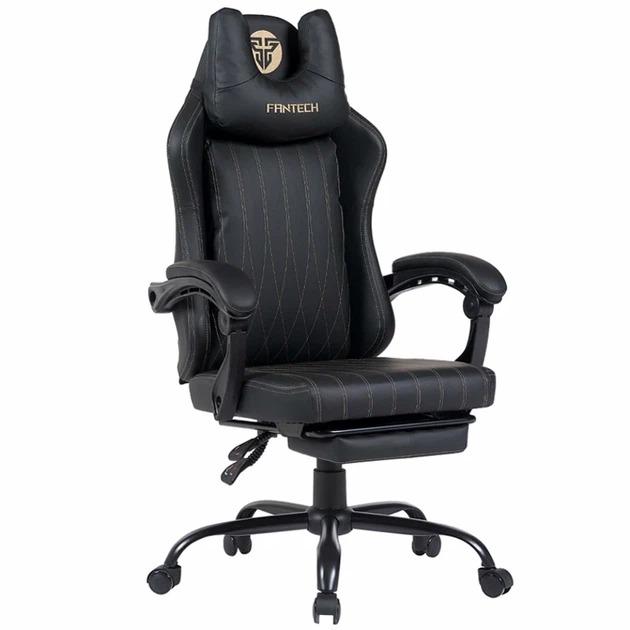 Крісло для геймера Fantech GC193 Чорний з регулюванням висоти та кута нахилу спинки до 130° - Фото 1 Крісло для геймера Fantech GC193 Чорний з регулюванням висоти та кута нахилу спинки до 130° - зображення 1