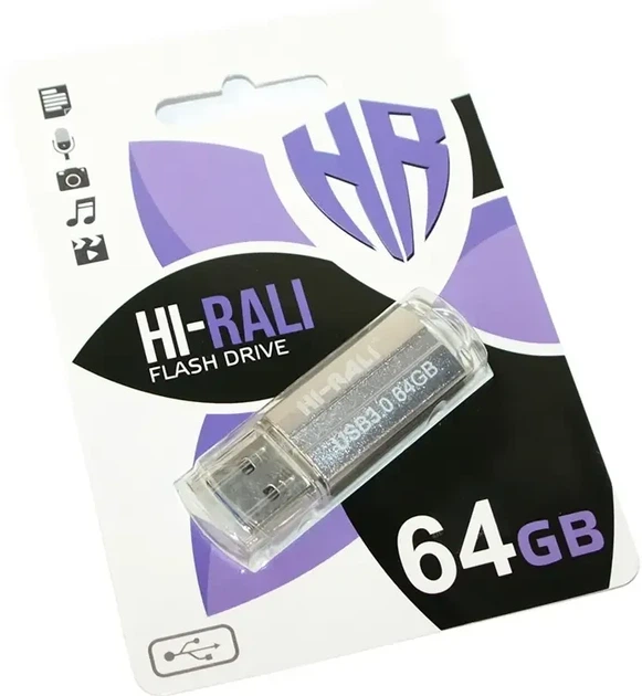 USB Flash Drive 64GB металлический для хранения данных Hi-Rali Corsair - Фото 4 USB Flash Drive 64GB металлический для хранения данных Hi-Rali Corsair - изображение 4
