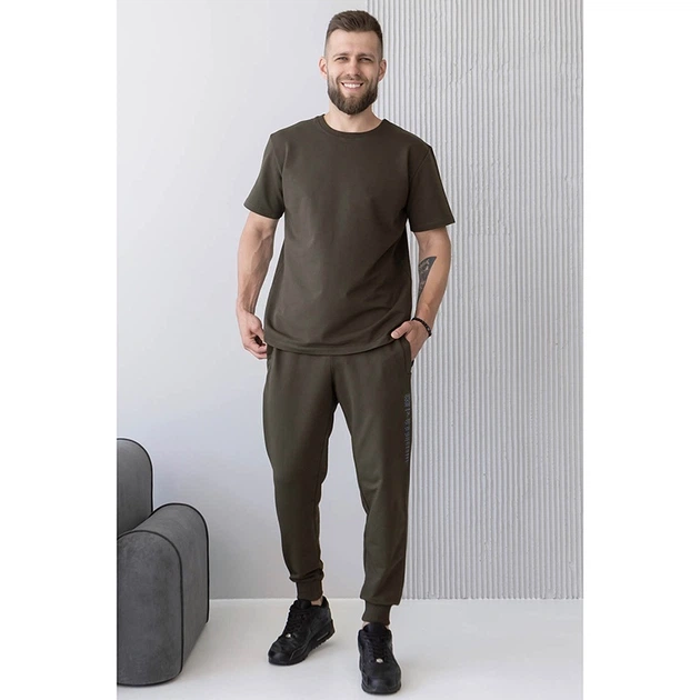 Мужская футболка Totalfit RMLD1 L Хаки (06399659) - Фото 2 Мужская футболка Totalfit RMLD1 L Хаки (06399659) - изображение 2