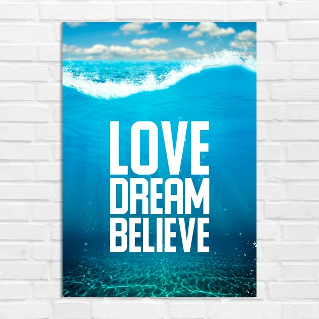 Плакат-постер Кавун Love Dream Believe А1 Разноцветный ПЛ000900А1 - Фото 1 Плакат-постер Кавун Love Dream Believe А1 Разноцветный ПЛ000900А1 - изображение 1